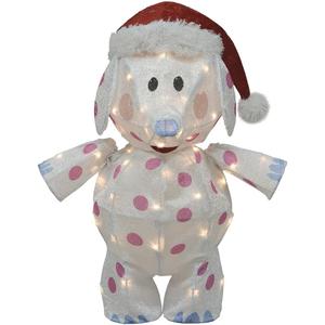 Lighted Rudolph Movie Clarice Misfit Elephant Sculpture Decoration Pre Lit Display Outdoor Christmas Yard Decoration Garden Yard Art Holiday Winter Display