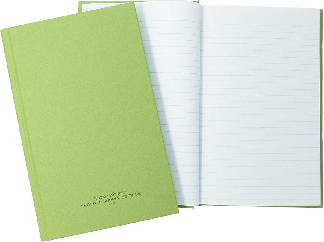 Tacticai Green Military Log Book, 5.25 x 8 - 192 Pages, Record Book for Record Keeping, Supply Chain, Inventory, Training, Maintenance & Field Operations, NSN 530-00-222-3521