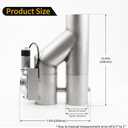 Universal 3 Inch Stainless Steel Exhaust Pipe Kit