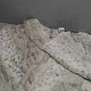 XeGe Double Side Brushed Shaggy Fuzzy Blanket, Cozy Faux Fur Throw Blanket, 50x60 Plush Throw Blanket for Bed Couch Sofa Living Room Housewarming Gift Farmhouse, Printed Snow Leopard