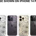 YESPURE for iPhone 14 Pro Max Halloween Case,Black Spider Web Halloween Designed Crystal Clear Soft TPU Anti-Fall Anti-Scratch Shockproof Protective Phone Cover 6.7 inch - Spider Web
