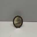 NIKKY HOME Vintage Photo Frame 4x5, Antique Oval Picture Frames, Bronze Gold Decorative Photo Frame with Stand and Glass Front for Tabletop Photos Display Gift Ideas (3.5x5", Tree)