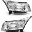 For 2011-2015 Chevy Cruze Headlights Assembly Chrome Pair
