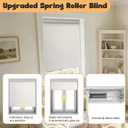 Niche Blinds Cordless Blackout Roller Shades with Valance,White,32" Wx72 H