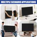 Wibeelee TV Cover Moving Dust Anti-Scratch TV Screen Cover Fits 70"-75" TV with Bottom Strap for Protection TV Moving Home Renovation Pet Scratch or Other Furniture(75")