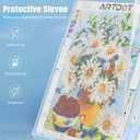 ARTDOT A2 Storage Book for Diamond Art Kits, Diamond Art Portfolio Folder with 30 Pocket Slevees Protectors (39.7 x 56cm)