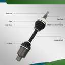 NCV10040 Front CV Axle Shaft Assembly 4WD Compatible with R-am 1500 Classic Tradesman SLT 2019-2020 R-am 1500 2012-2022 Left Right Driver Passenger Side 66-3740