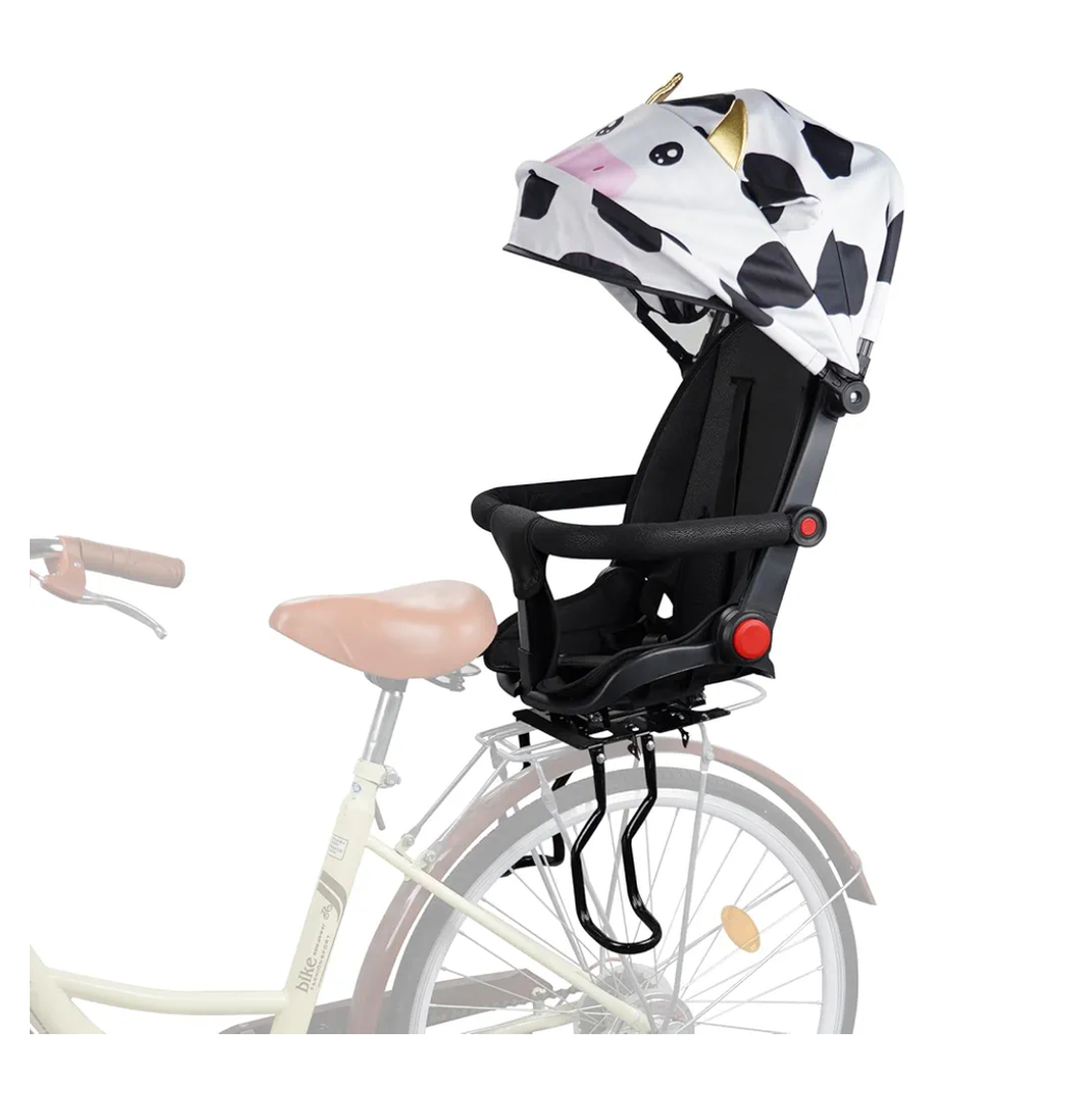 Rear Child Bike Seat,Rear Mounted Child Bike Seats,Back Mount Child Seat with Back Rest Armrest Foot Pedals,Width Adjustable Bicycle Rear Seat,Fits All Bicycle Rear Frames