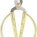 Sewing Scissors, Household Scissors with Large Golden Handle Small Silver Cutters Crafts Making Tool Ideal for Jewelry Processing Jewelry Making Nail Cut to Use