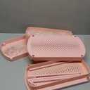 2 Pack Multi-Purpose Pull-Out Storage Organizers, Under Sink & Cabinet Organizers, 12.8 Inch Pink