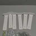 Goovilla Shelf Brackets 8 Inch, 6 Pack Floating Shelf Bracket, Heavy Duty Shelf Brackets for Wood Shelves, White Metal Wall Shelving Brackets, 8" Shelf Support Brackets with 160 lb. Load Capacity