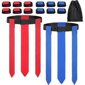 16 Pcs Flag Football Belts, Adjustable Flag Football Set with Flags, Suitable