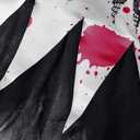 ReliBeauty Ghost Zombie Bride Costume for Girls with Veil and Flower (5/120, Black)