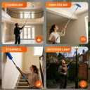 Light Bulb Changer for High Ceilings with Pole, 20FT Reach, Chandelier Kit (Blue)