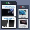 2 Pack Magnetic 24 Inch Computer Privacy Screen for Monitor 16:9 Aspect Ratio, Anti-Glare Blue Light Computer Monitor Privacy Shield, Removable Anti-Spy Screen Protector