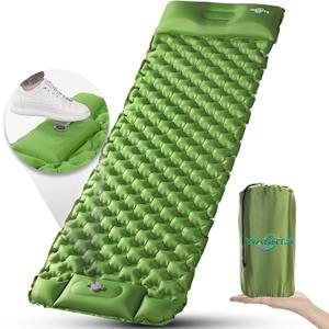 Lannado Ultralight Inflatable Sleeping Pad Outdoor Sleeping mat (Green)