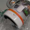 Spectrum Disinfecting Wipes Container Large White Refillable Stainless Steel Wipe Holder for Bathroom Kitchen, Classroom, Reuseable Push Button Wet Wipe Dispenser for Disinfect Cleaning Countertop (Standard (Pack of 1))