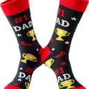 2 x BISOUSOX Funny Socks for Men, Crazy Novelty Mens Dress Socks, Silly Funky Birthday & Father's Day Socks Size 8-12