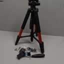 Victiv Tripod 74-Camera-Tripod for Cell Phone, Aluminum Professional Heavy Duty Camera Tripod Stand, Tripod for Camera DSLR SLR with Carry Bag, Compatible with Canon Nikon iPhone (Orange)
