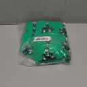 Women's Sexy Rhinestone Bead Bustier Crop Top Club Party Glitter Corset Top Bra (Medium, Green)