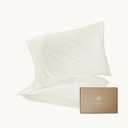 Bioweaves 100% Organic Cotton Pillow Cases 300 Thread Count Soft Sateen Weave GOTS Certified  Standard/Queen Size, Set of 2, Basil