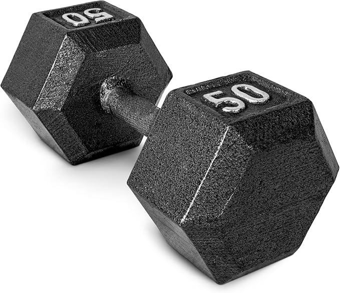 CAP Barbell Cast Iron Hex Dumbbell | 50lb 