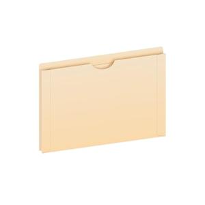 Pendaflex File Jackets, Legal Size, Manila, 2" Expansion, Reinforced Straight-Cut Tabs with Thumb Cut, 50 Per Box (23200EE), Beige