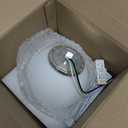 9.84 inches Modern Wall Sconces White Glass Lampshade Ceiling Lamps Indoor Decorative Wall Light Circular Wall Lamp Creative Ceiling Lights for Living Room Stairs Bedroom Aisle Bathroom Bedsid