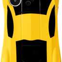 3D Car Case for iPhone 14 Pro for Kid Boy Teen Girl, Glossy Yellow Cool Cute Race Sports Car Design iPhone 14pro Phone Cover, Women Men Protective Fashion Soft iPhone 14pro Case (Yellowcar)
