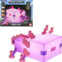 Paladone Minecraft Axolotl Light, Five Color Modes, Minecraft Lamp to Decorate Your Gaming Desk or Night Stand