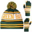 Vintage Classic Skull Cap Beanie Hat Cuffed Winter Hat Knit Comes with Warm Gloves Gifts for Men Women Fans, , Size: Medium-Large