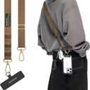 MAGEASY Universal Cell Phone Lanyard Crossbody - Anti-Theft Crossbody Phone Strap for iPhone 16 Pro Max & Most Smartphones, for Men & Women | 20mm (Khaki)