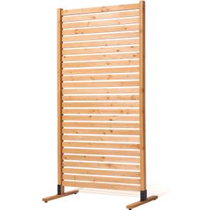 VEVOR Wooden Privacy Screen,36" W x 73" H Outdoor Privacy Screen, Freestanding Wood Privacy Panel with Stand,Outdoor Divider for Balcony Patio Lawn Garden