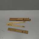 Navona 2 PCS Bamboo Toothbrushes Pack, BPA Free Medium Soft Bristles Toothbrushes for Adults, Eco-Friendly Natural Wooden Toothbrush Bulk, Box of Two Reusable Travel Toothbrush