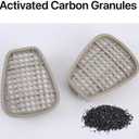 6001 Filter Cartridges Replacement for Gas Respirator,Dust-Proof, Organic Vapor, 2pcs Filter Cartridges + 2pcs Filter Covers+8pcs Filter Cottons, Apply to 6100/6200/7501/7502/6502/6800 (12 Piece Set)