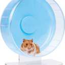 Niteangel SuperSilent Hamster Exercise Wheels:  Quiet Spinner Hamster Running Wheels with Adjustable Stand for Hamsters Gerbils Mice Or Other Small Animals (M, Light Blue)