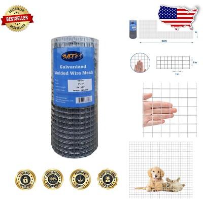 Versatile Garden Fence - 24" x 50' Galvanized Wire for Secure Seedlings and Pets
