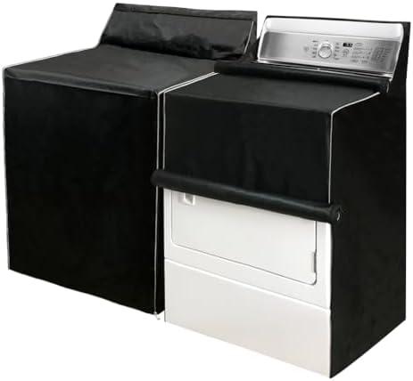 Washer and Dryer Cover, Washing Machine Cover Waterproof Dustproof Laundry Dryer Protect Cover, Zipper Design Sunproof washer and dryer covers for the top and Front load Washer/Dryer
