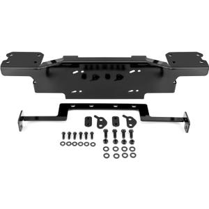 WeiSen Winch Mounting Bracket Kit 13,000lbs Front Bumper Winch Mount Plate Bracket Compatible with Jeep Wrangler JL/JLU & Gladiator 2018-2024 with Metal Bumper