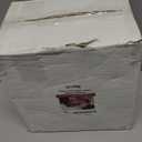 U-QE 120PCS Red Plastic Plates for Party - Red Plates Disposable Heavy Duty - Fancy Disposable Plates Include 60 10" Dinner and 60 7" Dessert Platos for Party, Mother's Day & Special Moments