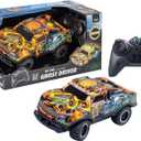 Revell Ghost Driver Remote Control Toy Car for Kids Light Up Toy 2.4GHz RC Cars Truck Gifts for 6 7 8 9 10 Years Old Boys Girls, Orange