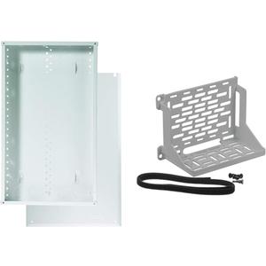 Legrand - OnQ 20 Inch Media Enclosure, 20 Gauge Cable Management Box, Cable Wall Cover with 2.5 Inch & AC1060 Shelf Mounting Bracket, White