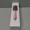 4.0 Ionic Hair Blow Dryer Brush - Lightweight 3X Faster Drying 5-in-1 Blowout Brush for More Shine, Smooth & Volume, Anti-Frizz Titanium Hot Hair Brush Straight & Curl, ESP. Long Hair (Pink & 12.6")