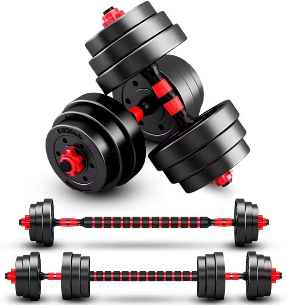 BCBIG Adjustable-Dumbbells-Sets, Free Weights-40lb(20lb*2) Dumbbells Set of 2 Convertible To Barbell A Pair of Lightweight for Home Gym, Women and Men Equipment.