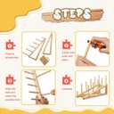 Wooden Puzzle Storage Rack Jigsaw Puzzle Holder Rack for Puzzle Easel Board Easy to Install Wood Display Stand 11.10 inch Organizer Shelf for Adults Craft C Collection Lovers C-1