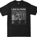 Linkin Park Unisex-Adult Zero Official Merch Song List Tour T-Shirt (Medium, Washed Black)
