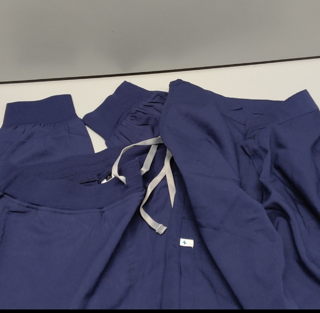 FIGS Rafaela Oversized Scrub Top for Women — Navy Blue,
 Size L