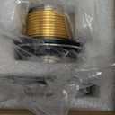 Brushed Nickel Tub Drain Tip-Toe Tub Trim Set Conversion Kit Assembly, Hidrop Bathtub Drain Replacement Trim Kit with 2-Hole Overflow Faceplate and Universal Fine/Coarse Thread, Brushed Nickel