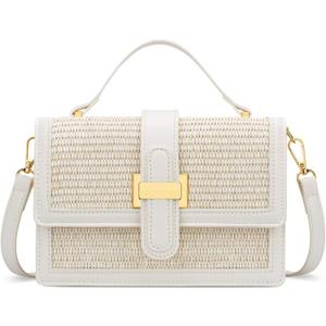 KKXIU Crossbody Bags for Women - Top Handle Purses for Lady, Leather Handbags Shoulder Clutch with Adjustable Shoulder Strap