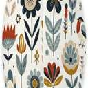 Flowers Birds Nature, For Her Women Scandinavian Art Floral Throw Pillow